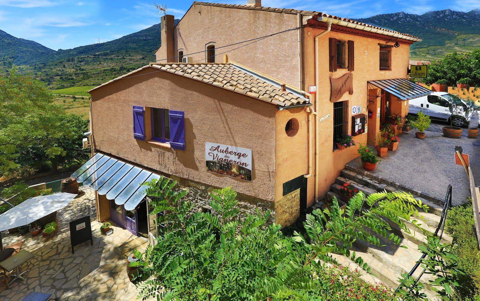 Logis Auberge Restaurant Du Vigneron Cucugnan Luaran gambar